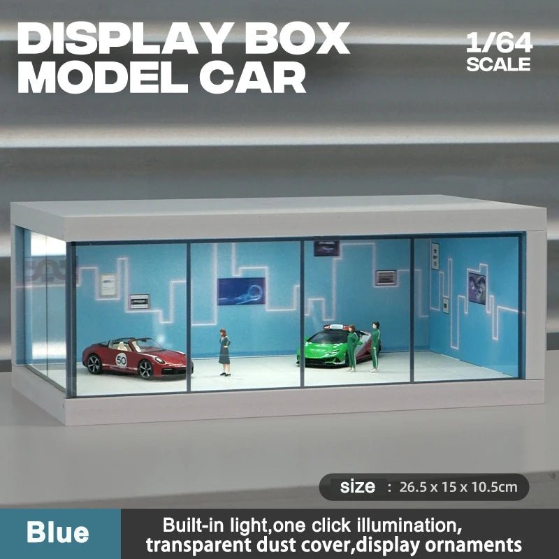 חניון מואר למכוניות 1:64 - מוסך תצוגה להרכבה - BenzcraftIL