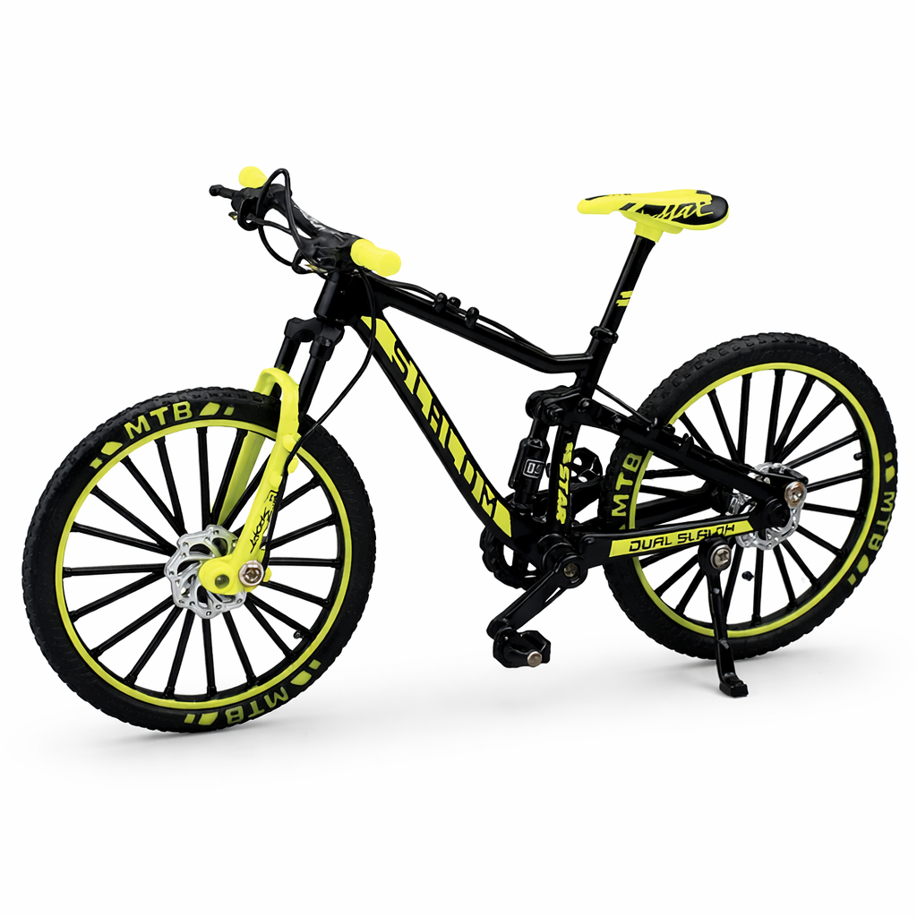 דגם אופני מרוץ בצבע שחור וצהוב עם עיצוב ספורטיבי