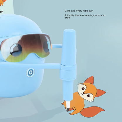 רובוט ציור לילדים בזמן פעילות יצירה וציור מהנה