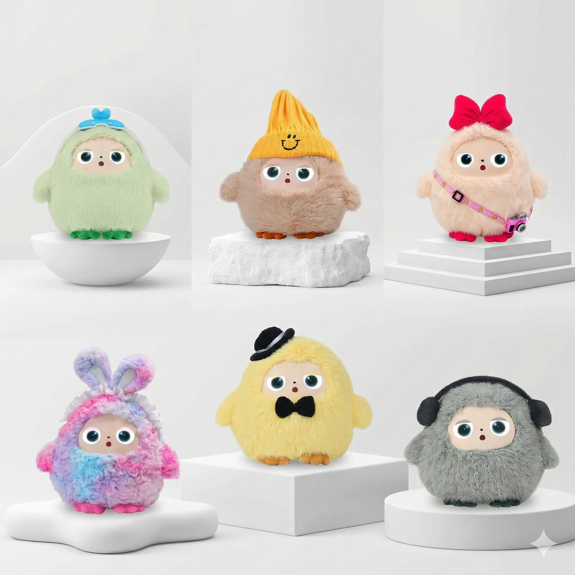 בובת AI אינטראקטיבית לילדים עם דמויות פרווה צבעוניות למשחק חכם