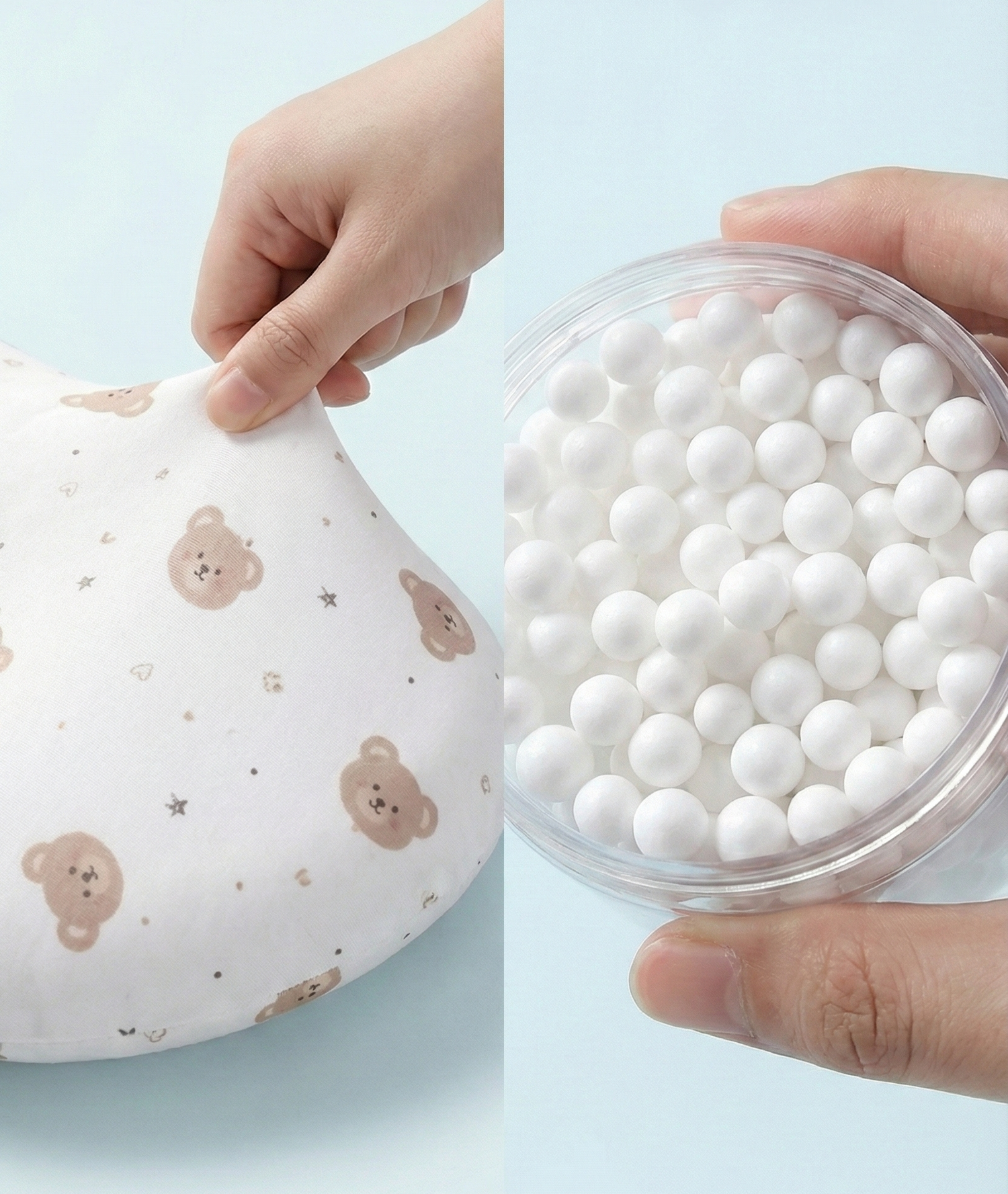 כרית צפה ותומכת לאמבטיית תינוק – משטח רחצה בטיחותי, מונע החלקה ומתקפל לרך הנולד (ניובורן). עיצוב מצויר, רך ומפנק.