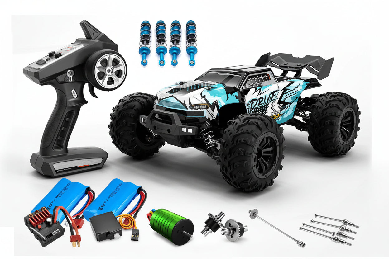 רכב שטח על שלט 4X4 בראשלס 1:16 – 70 קמ״ש