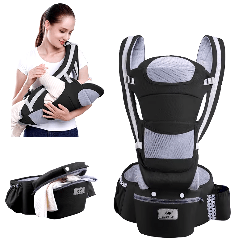 מנשא תינוק Hipseat - נשיאה בטוחה ותמיכה לגב - BenzcraftIL